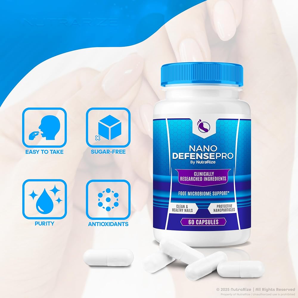 NutraRize Nano Defense Pro Advanced Nail Support - 60 Capsules - image 5