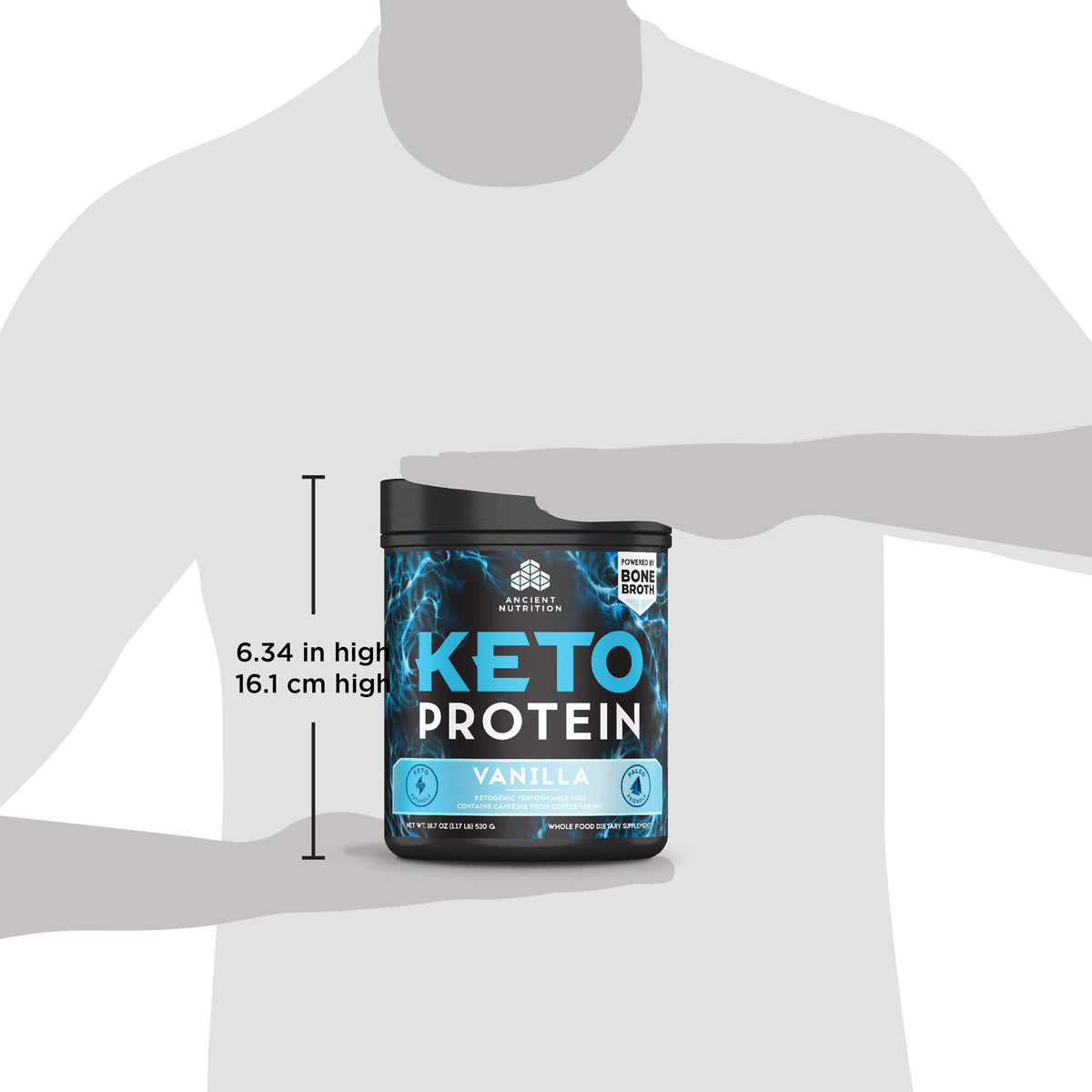 Ancient Nutrition KetoPROTEIN Powder Vanilla - 17 Servings - image 8