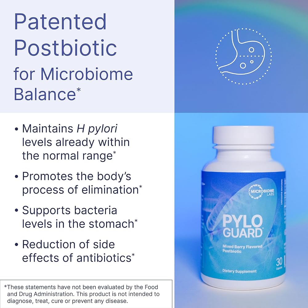 Microbiome Labs PyloGuard L. reuteri DSM17648 Postbiotic - 30 Capsules - image 2