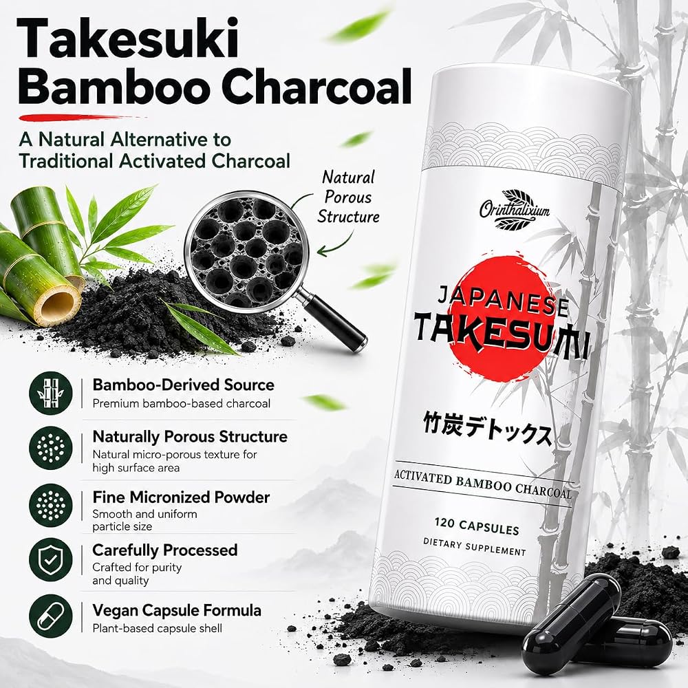Orinthalixium Takesumi Activated Bamboo Charcoal 2000mg