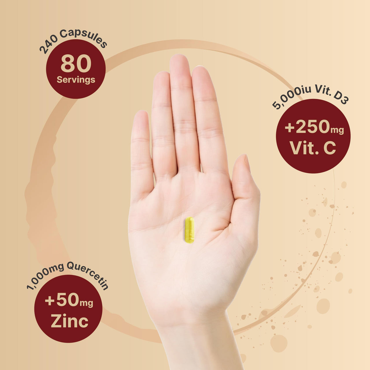 NatureBell Zinc Quercetin with Vitamin C & D3