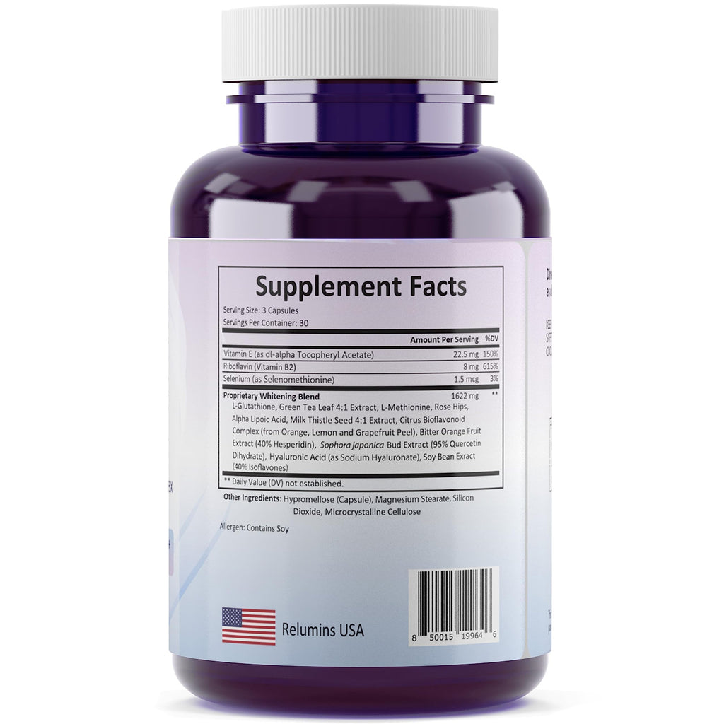 Relumins 1650mg L-Glutathione Complex Antioxidant Support - 90 Capsules - image 8