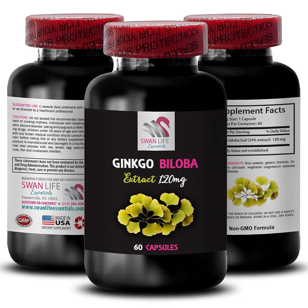 Swan Life Essentials Ginkgo Biloba Extract Capsules - 120 Capsules - image 2