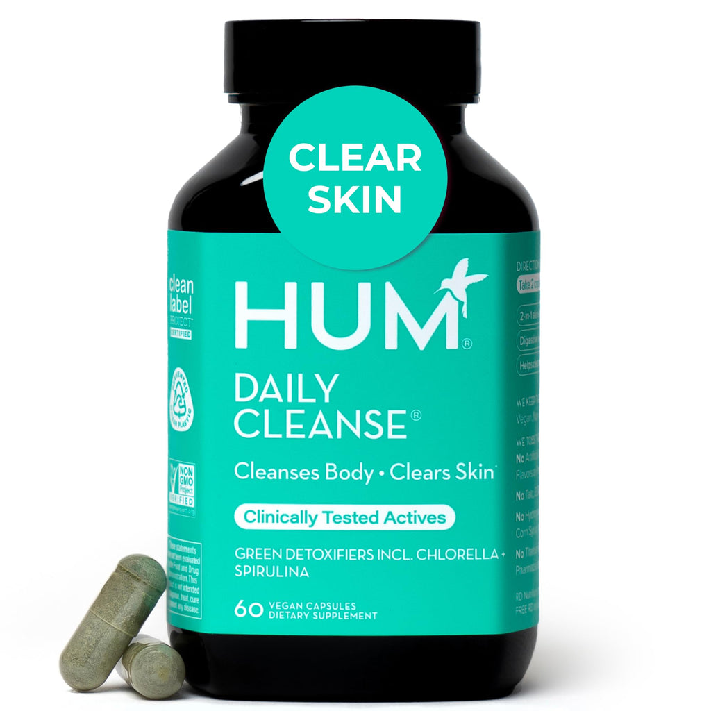 HUM Daily Cleanse Skin Health Supplement - 60 Capsules