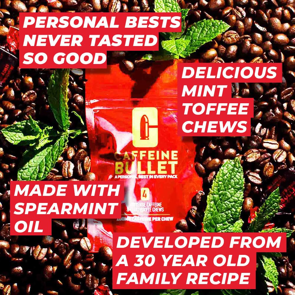 Caffeine Bullet Mint Energy Chews: 100mg Caffeine Kick