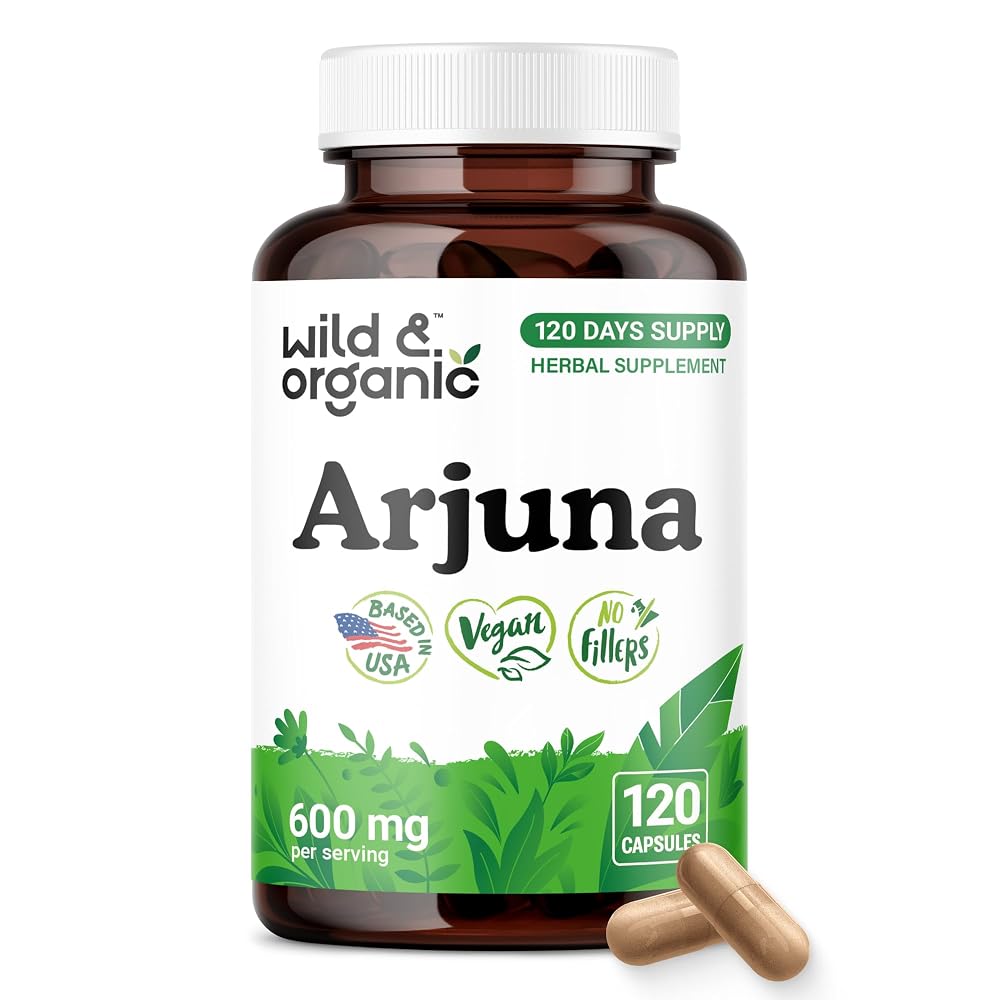 Wild & Organic Arjuna Bark Capsules - Antioxidant Support