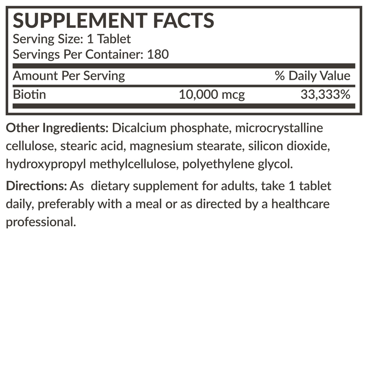 Futurebiotics Biotin 10