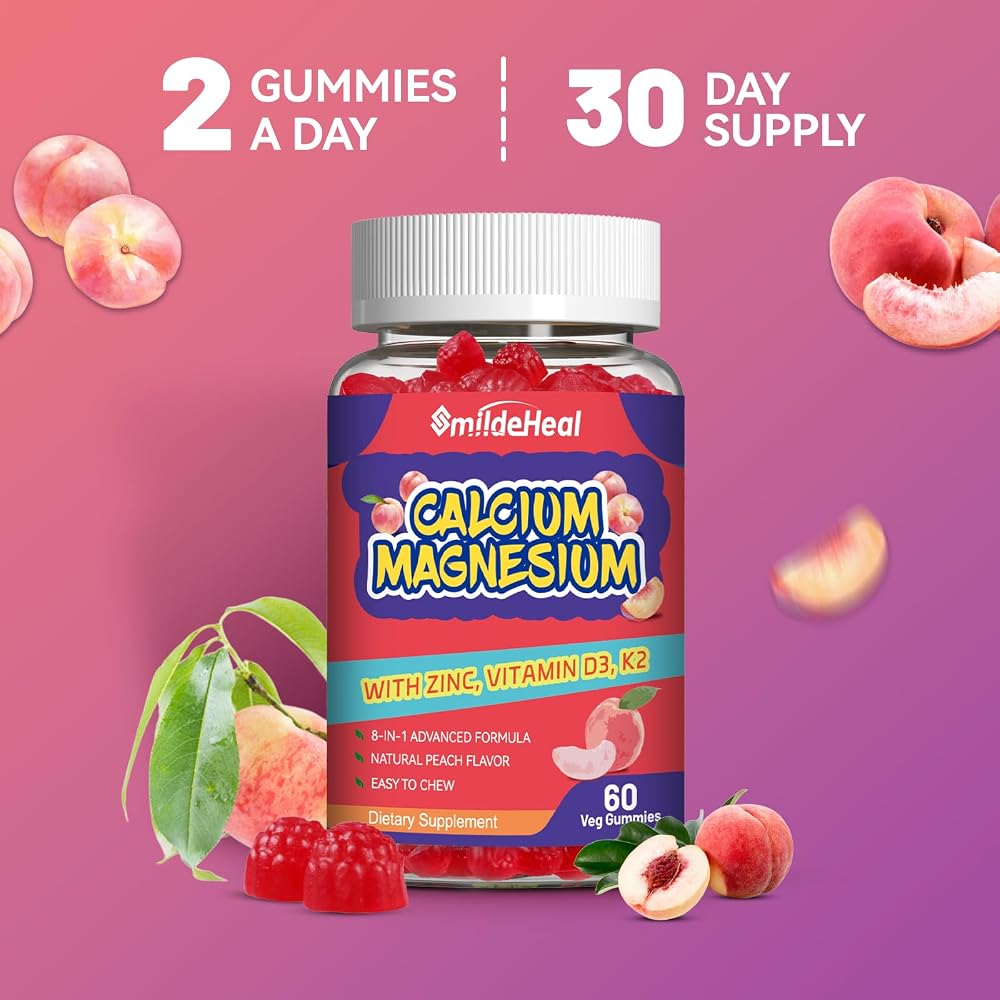 SmildeHeal Calcium Magnesium Gummies 600MG
