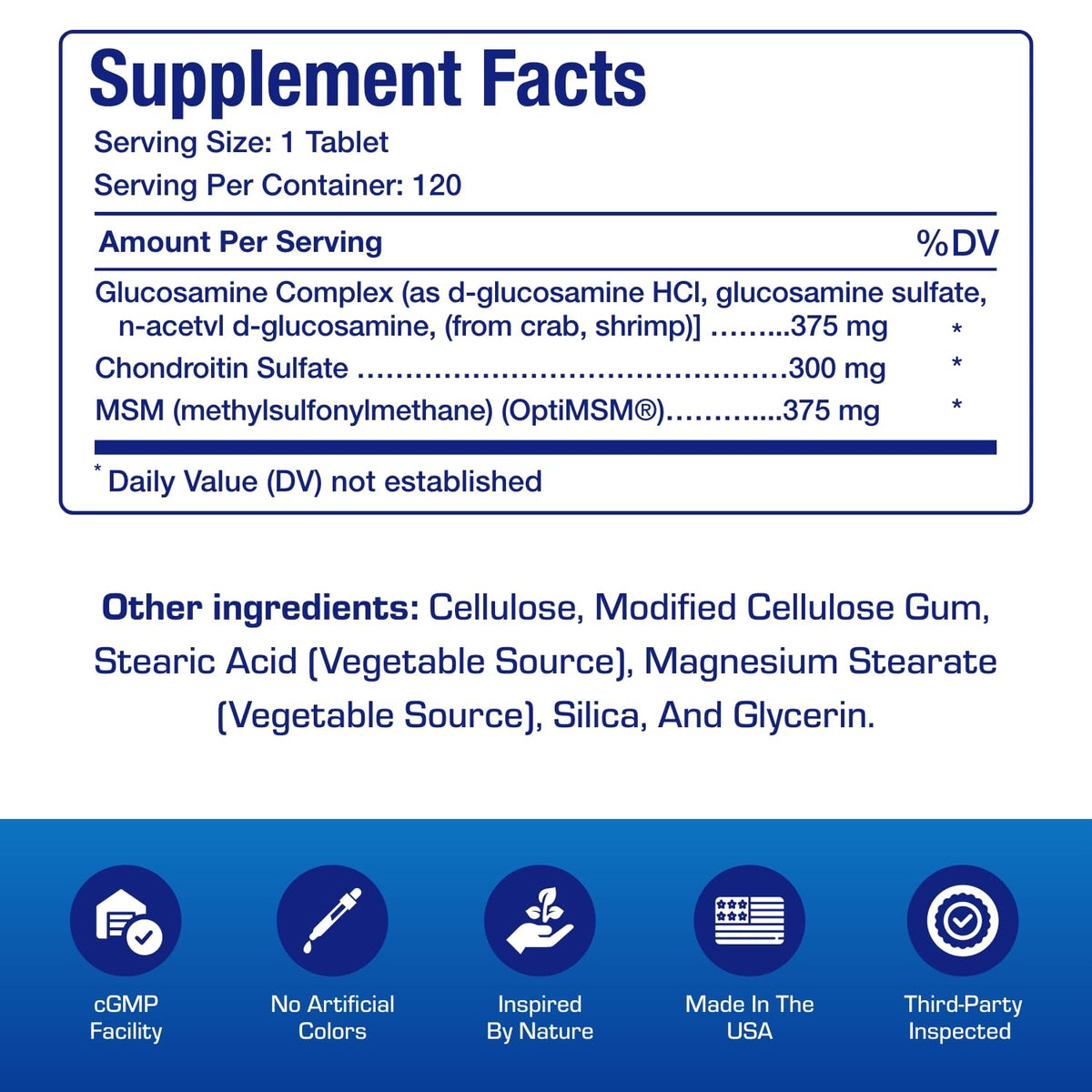 Anabolic Laboratories Glucosamine Chondroitin MSM Joint Support - 120 Capsules - image 2