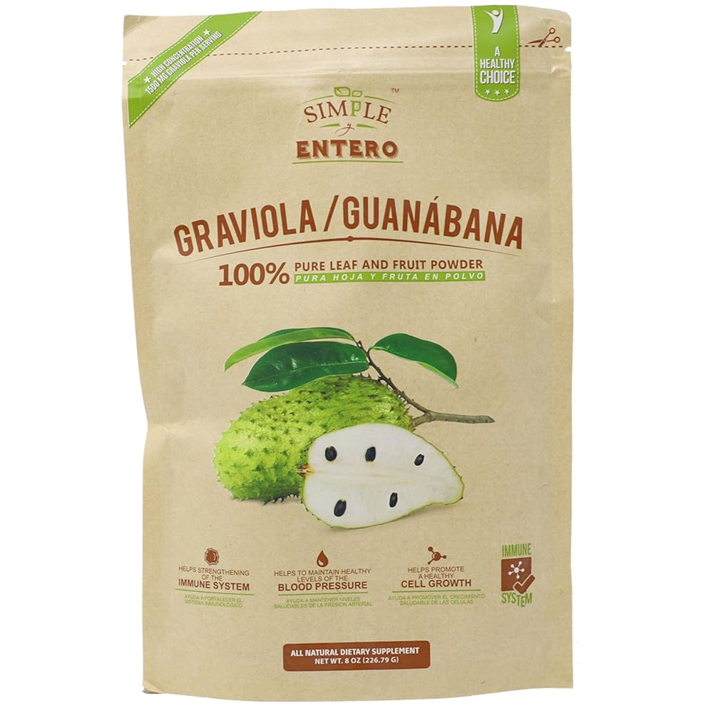 Simple y Entero Graviola Soursop Powder - 8 oz - image 2