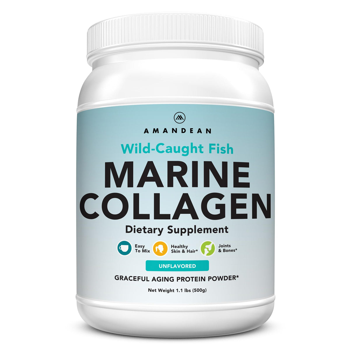 AMANDEAN Marine Collagen Peptides Powder - 500g