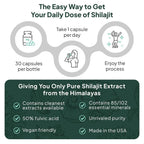 Organics Ocean One-Per-Day Shilajit for Men and Women - Natural
