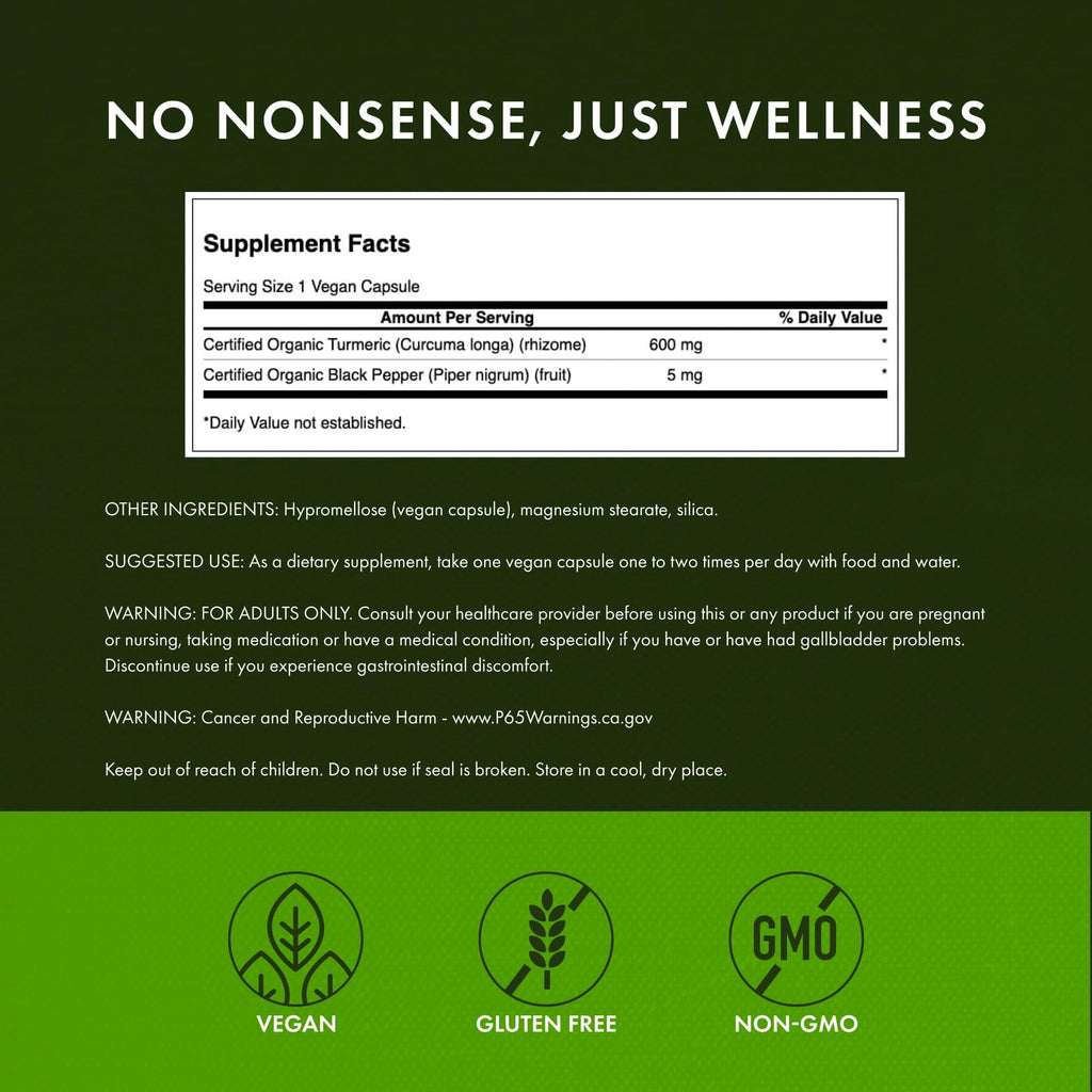 Swanson Turmeric & Black Pepper - Curcumin Supplement to Support