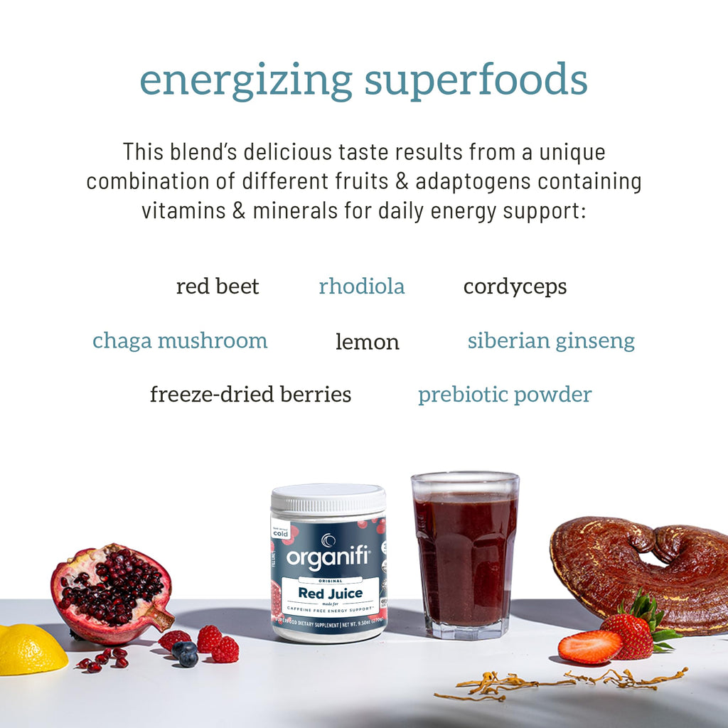 Organifi Red Juice - Energy Powder Reduces Afternoon Crashes