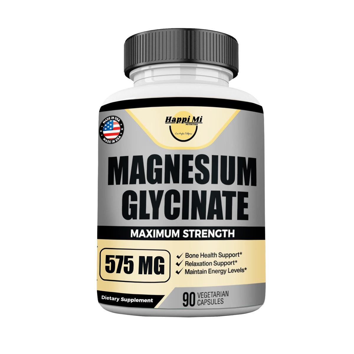 Happi Mi Nutrition Magnesium Glycinate 575mg - 90 Capsules