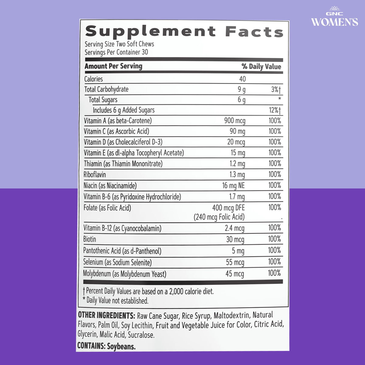GNC Women's Multivitamin Soft Chews Mixed Fruit - 60 Count - image 7