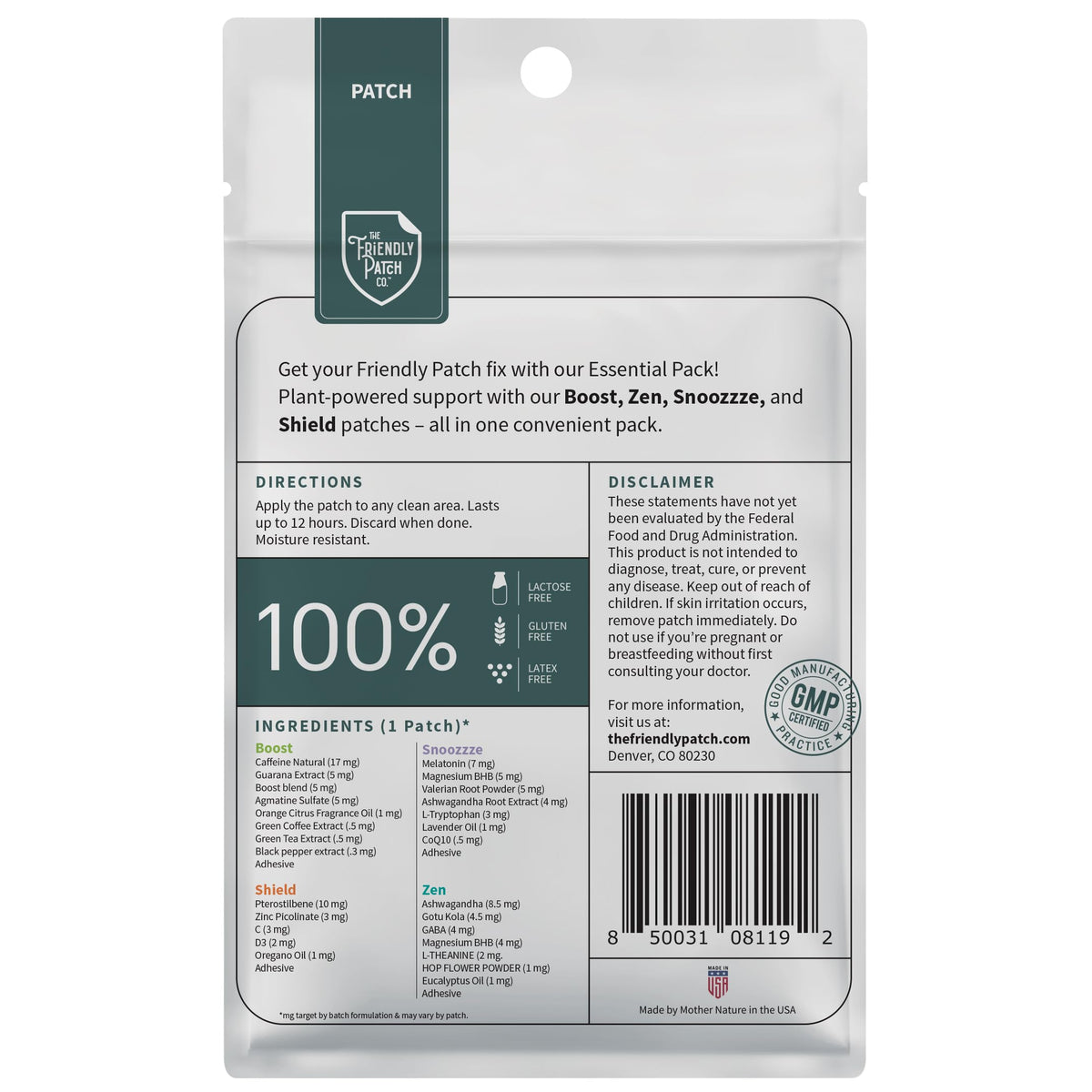 The Friendly Patch Travel Essentials Multi-Pack - 8 Patches - image 2