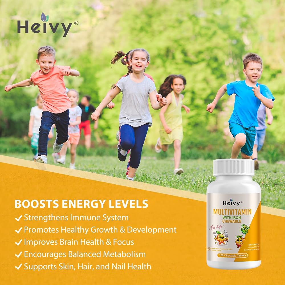 Heivy Children's Multivitamin Chewable - 120 Tablets - image 7
