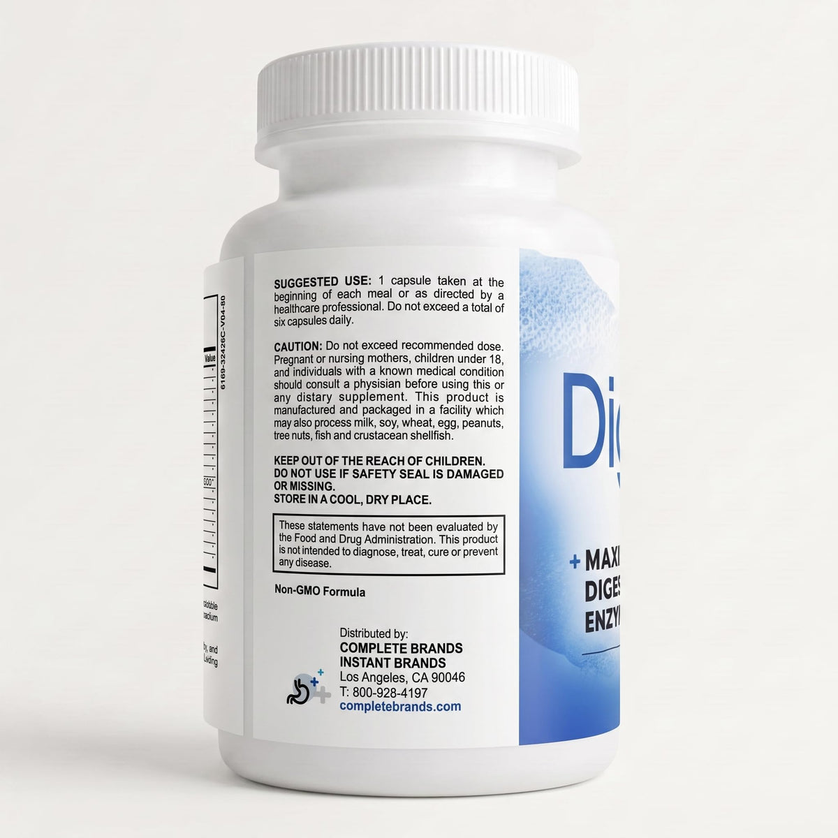 Instant Brands Digest Complete 2-in-1 Probiotic Digestive Enzymes - 60 Capsules - image 2