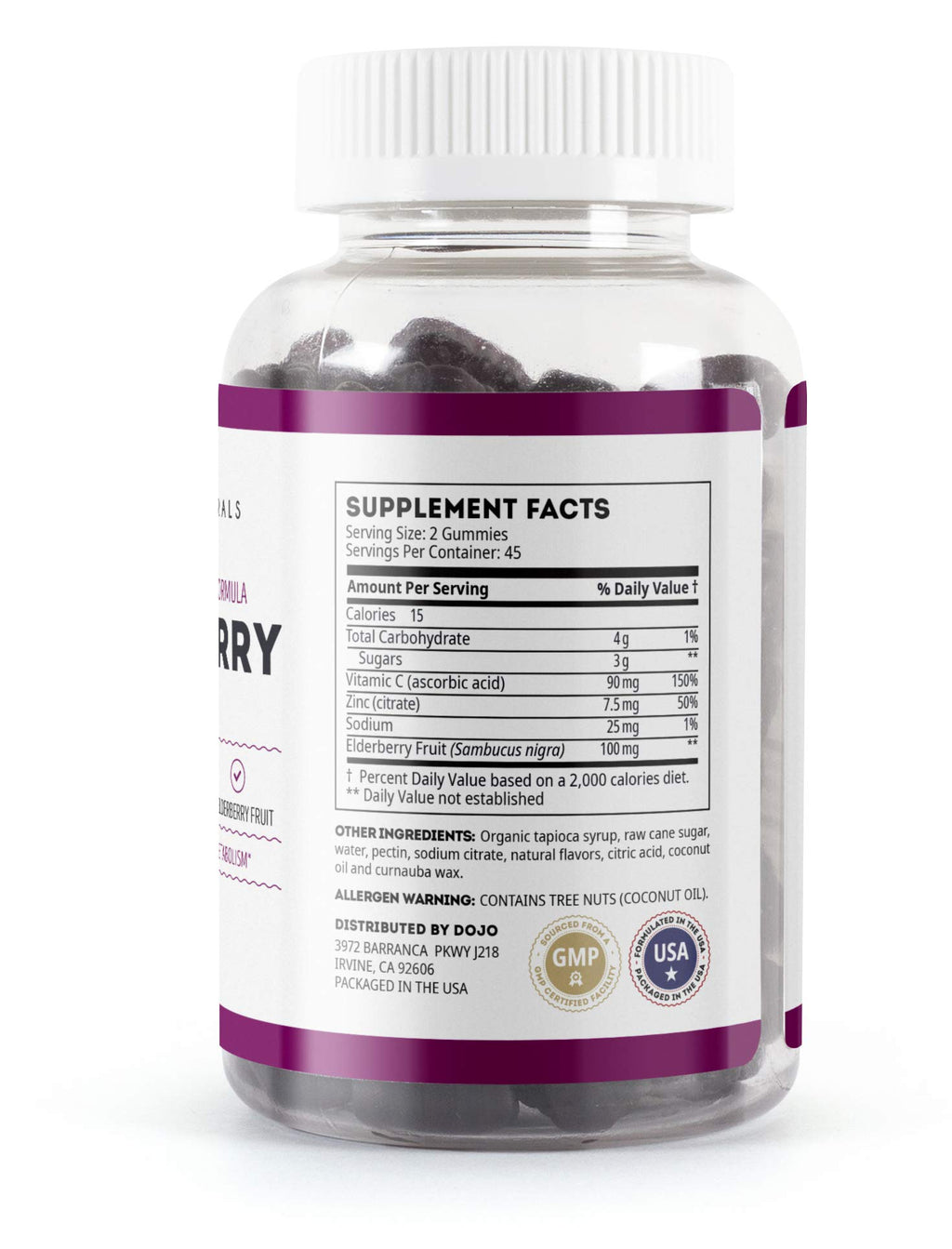 Kate Naturals Elderberry Gummies with Vitamin C and Zinc - 90 Gummies - image 5