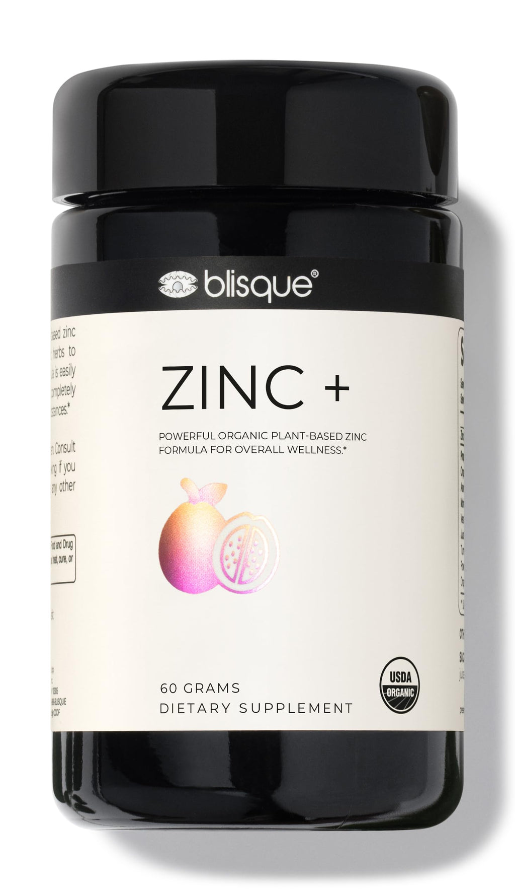 Blisque Organic Zinc Supplement Powder for Immune Support - 60g