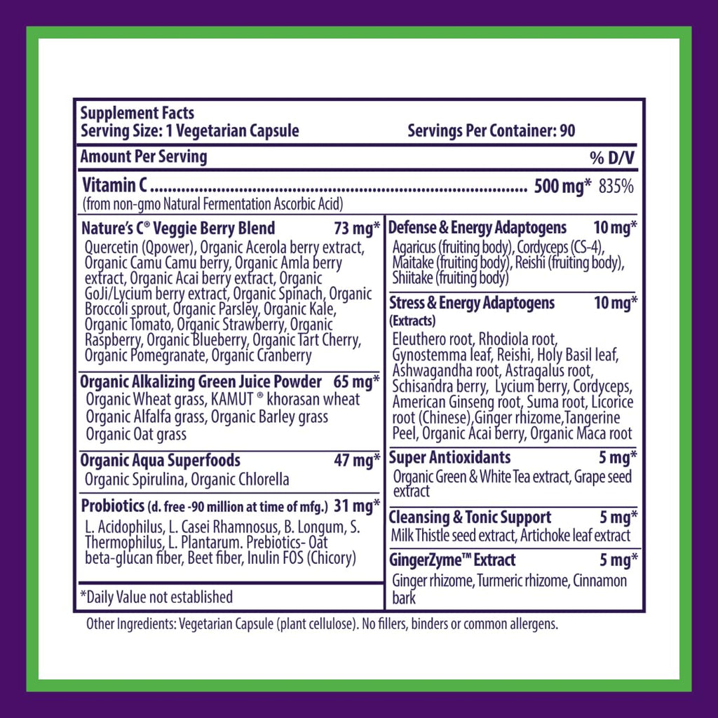 Paradise Herbs Earth's Blend Vitamin C - 90 Vegetarian Capsules - image 7