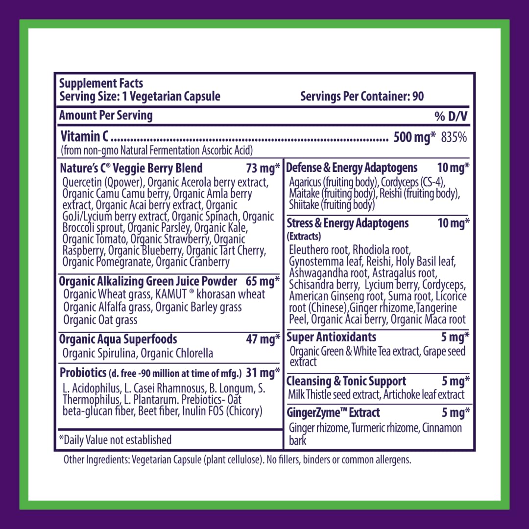 Paradise Herbs Earth's Blend Vitamin C - 90 Vegetarian Capsules - image 7