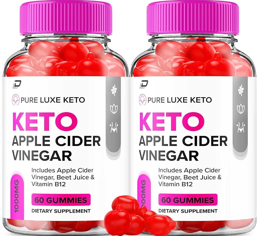 Indelo Pure Luxe Keto ACV Gummies with Vitamin B12 - 120 Gummies