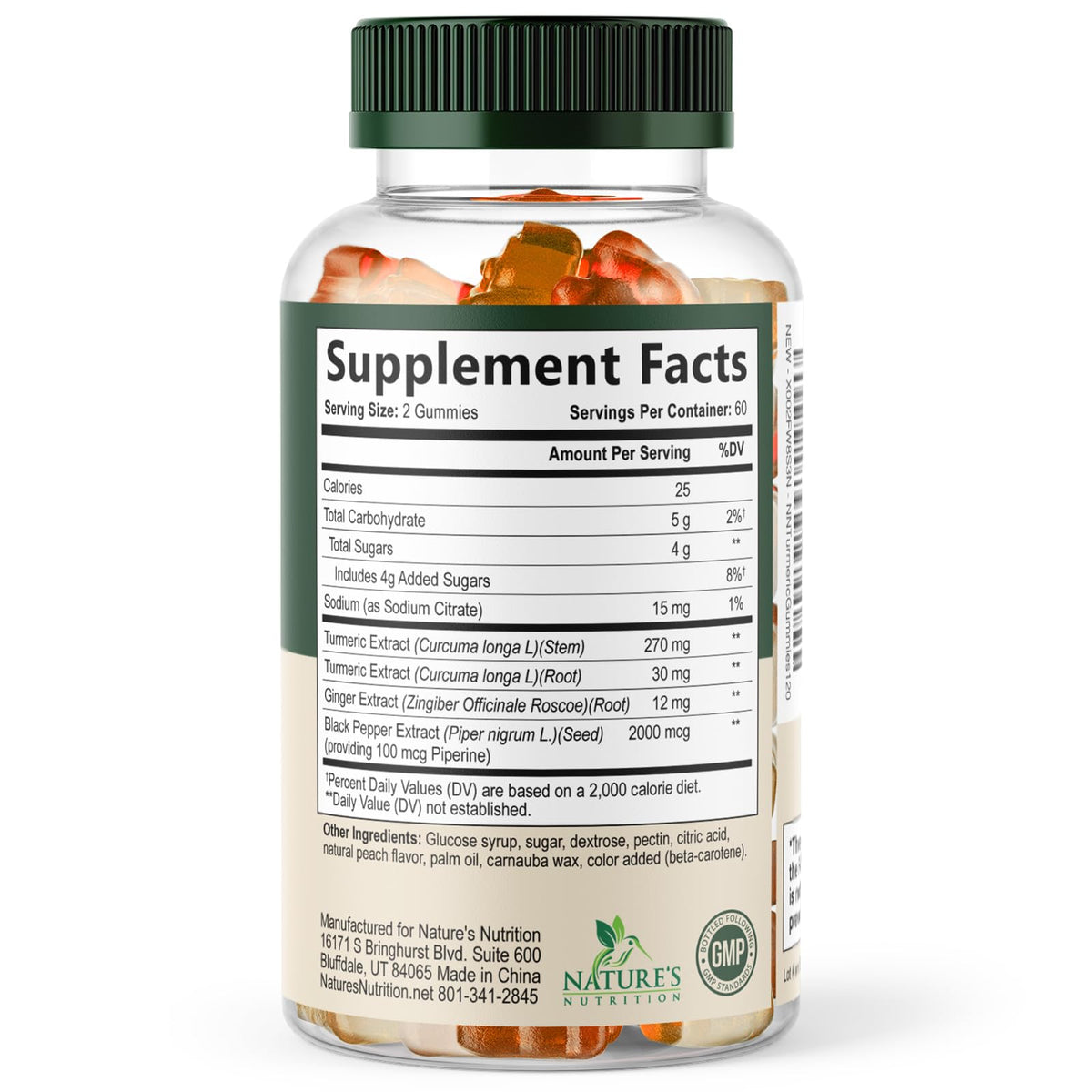 Nature's Nutrition Turmeric Gummies - 95% Curcuminoids - Best