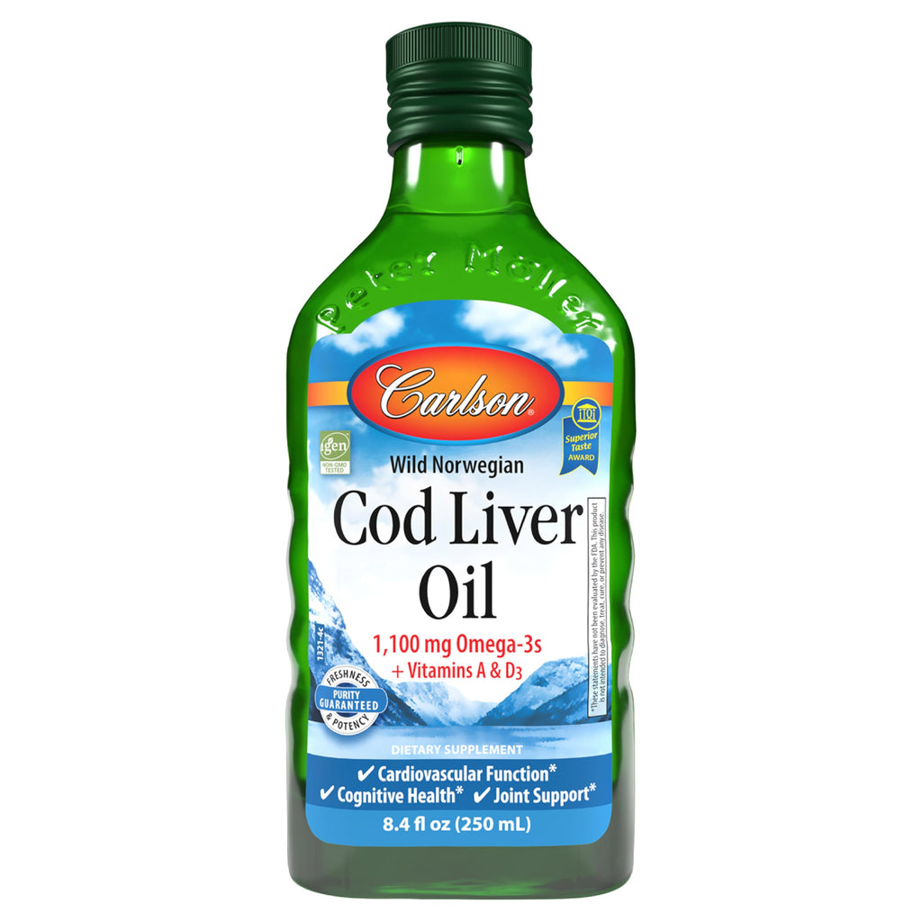 Carlson Cod Liver Oil 1100 mg Omega-3s - 250 mL