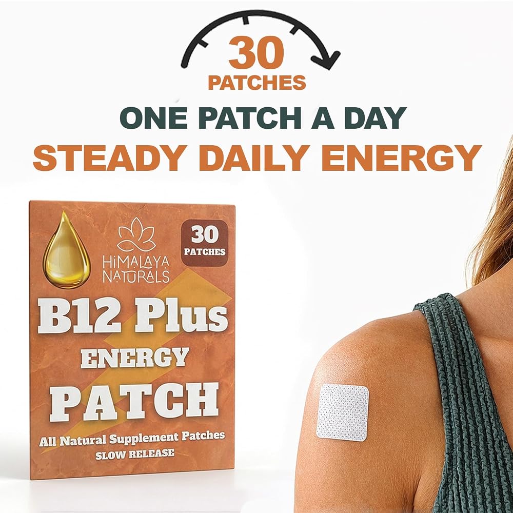 Himalaya Naturals B12 Energy Patch Methylcobalamin - 30 Count - image 2