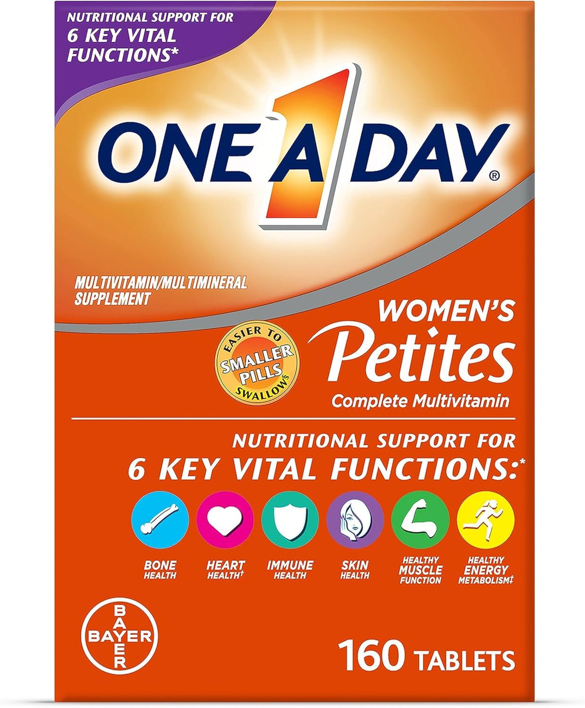 One A Day Women's Petites Complete Multivitamin - 160 Tablets