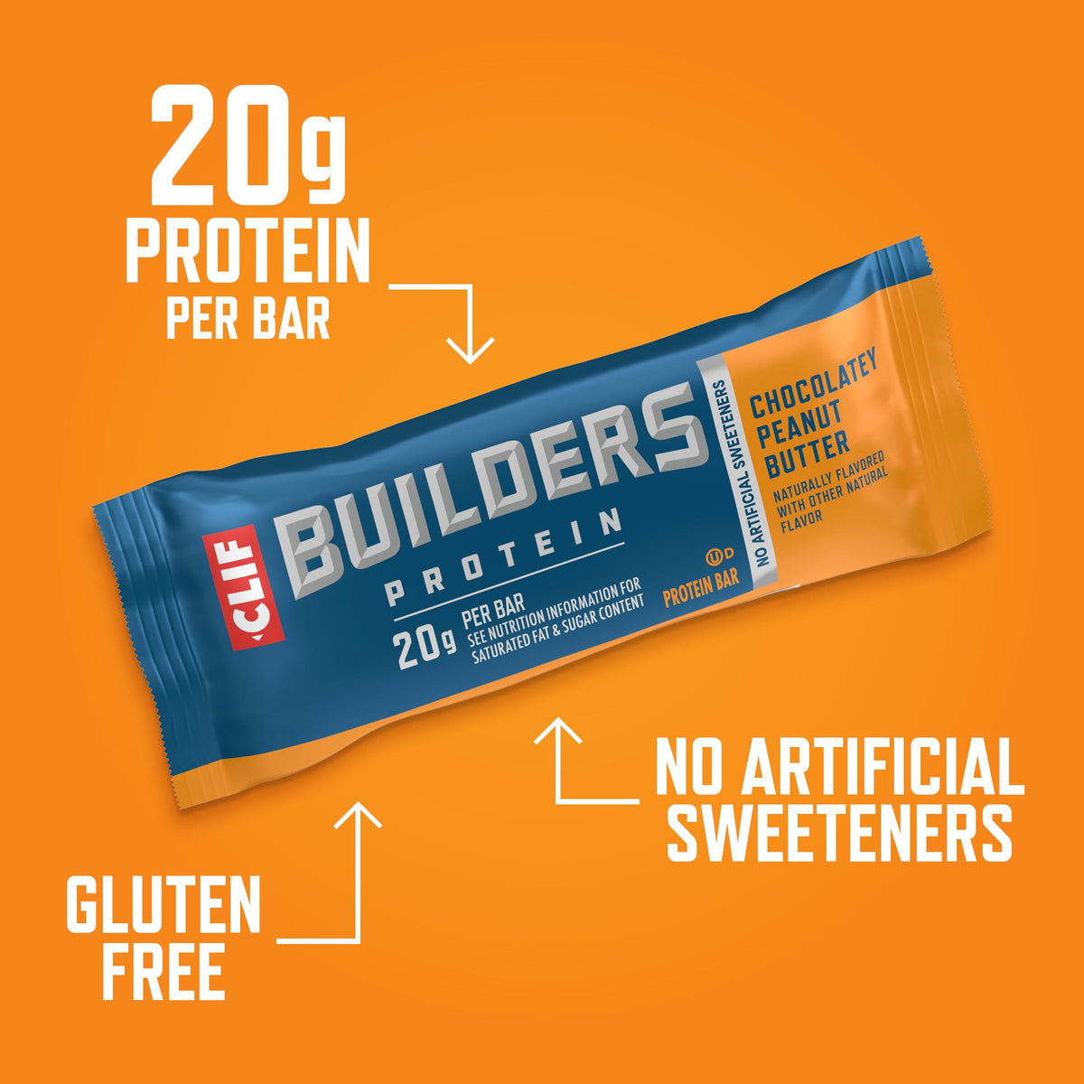 CLIF Bar Builders Protein Bar Chocolate Peanut Butter - 1 Bar - image 5