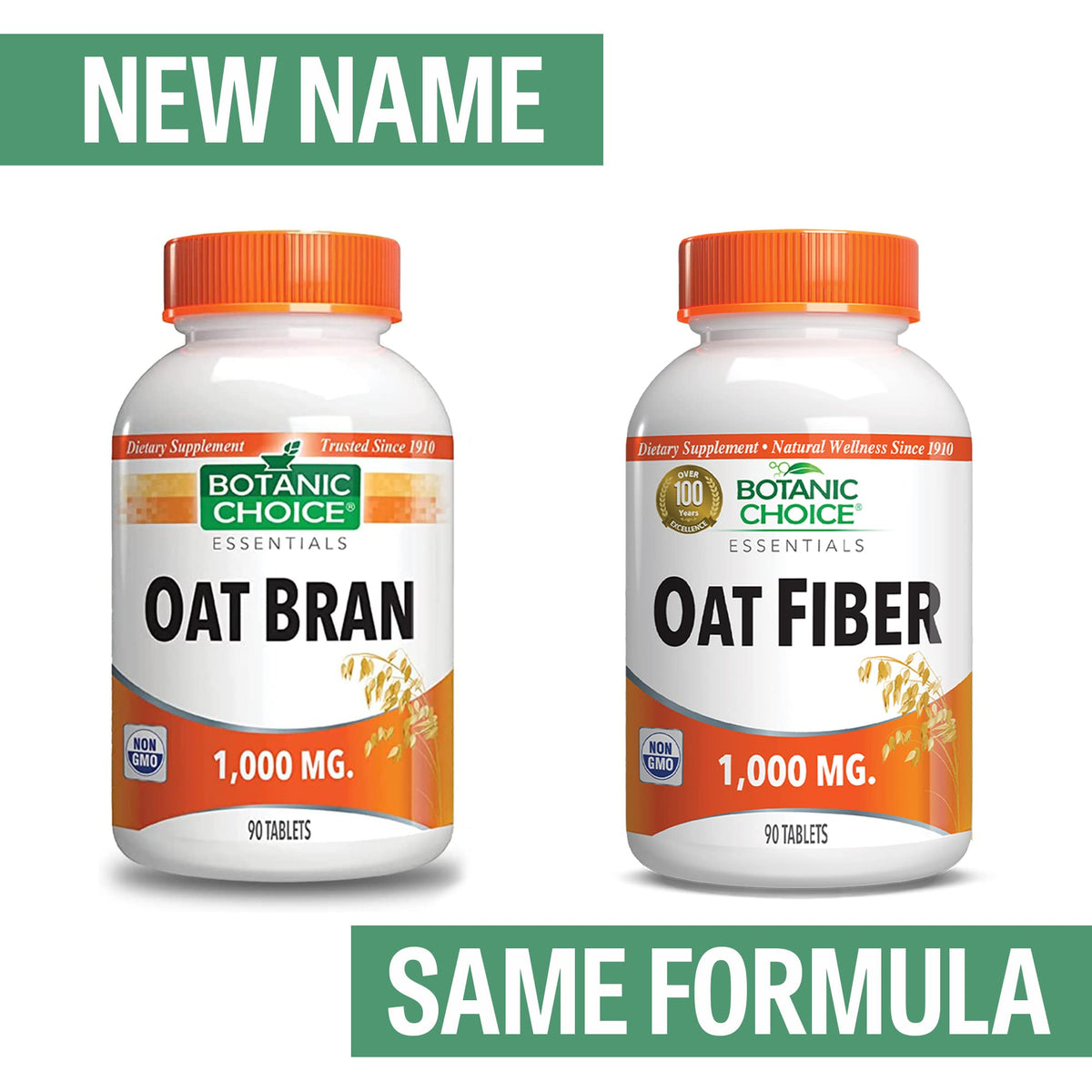 Botanic Choice Oat Fiber 1000mg Digestive Support - 90 Tablets - image 2