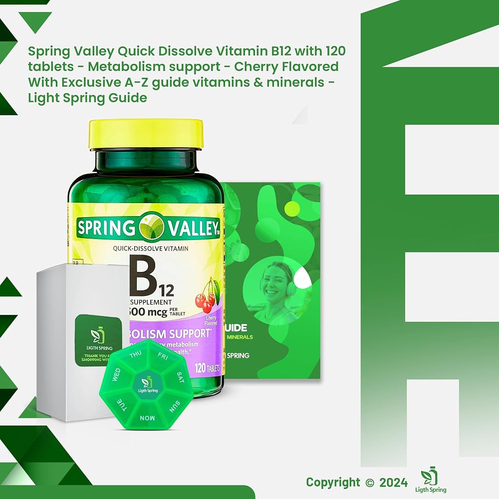 LightSpring Vitamin B12 2,500 mcg Cherry Flavor - 120 Tablets - image 7