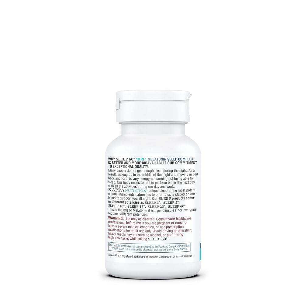 KAPPA NUTRITION Sleep 60 Melatonin Sleep Aid - 60 Capsules - image 8