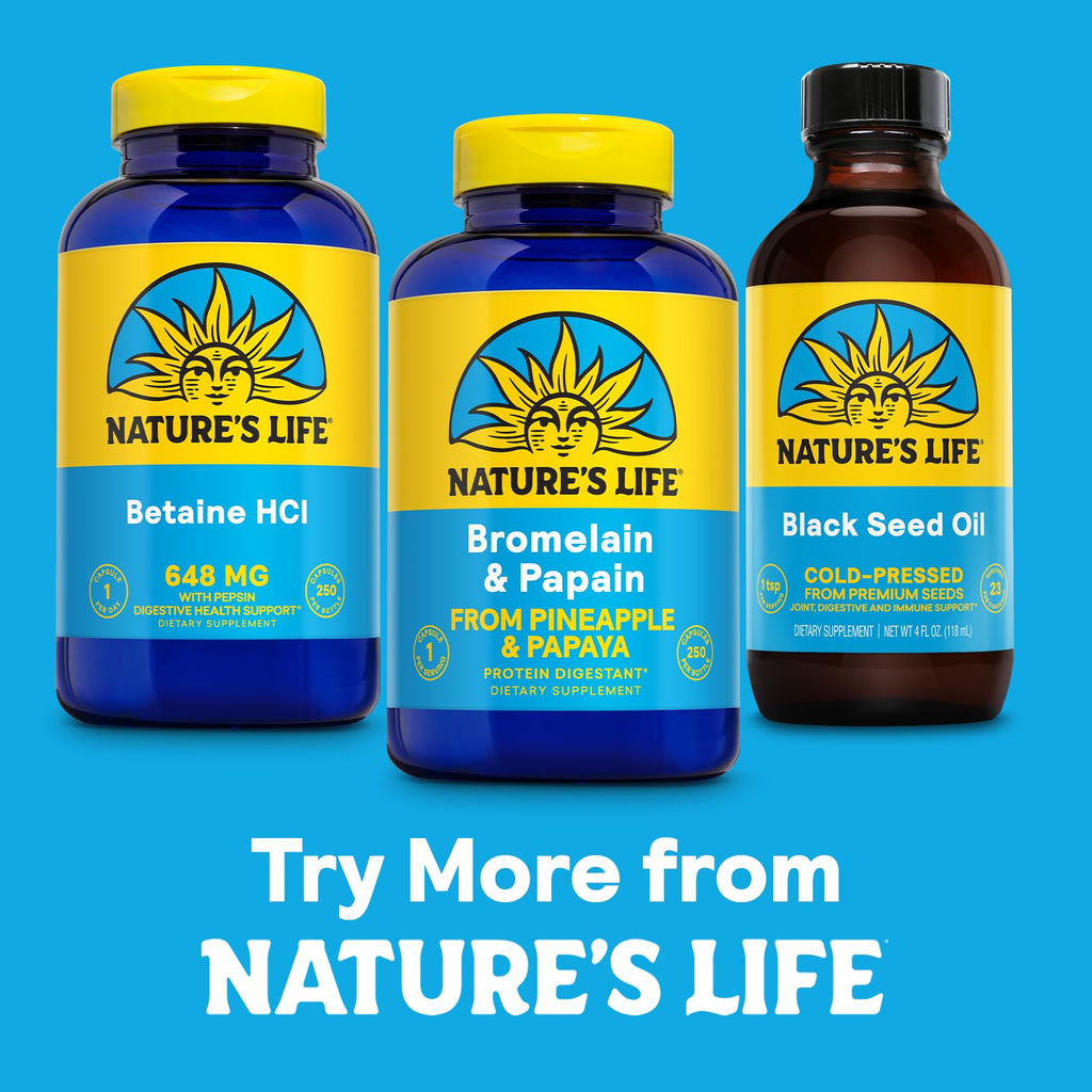 Nature's Life Bromelain & Papain from Pineapple and Papaya