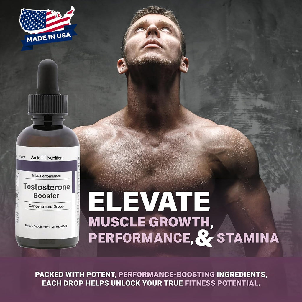 Arete Nutrition Testosterone Booster Liquid - 2 Fl Oz - image 2