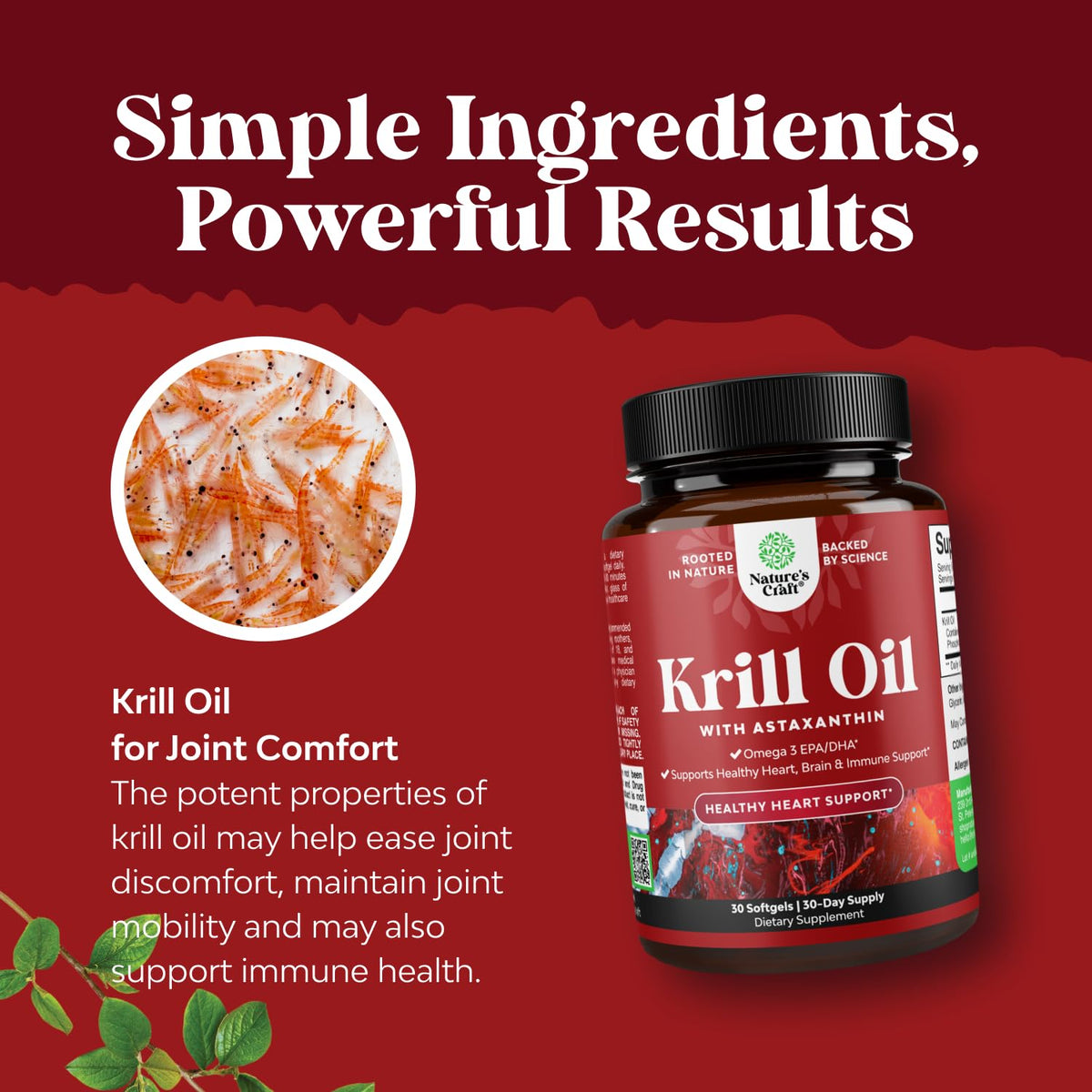Natures Craft Krill Omega 3 Fish Oil Softgels - 30 Count - image 4