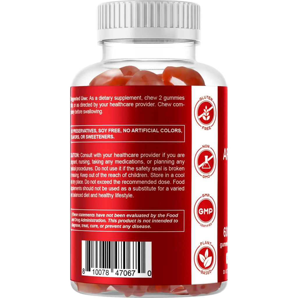 Vitamatic Apple Cider Vinegar Gummies 1000 mg - 60 Gummies - image 8