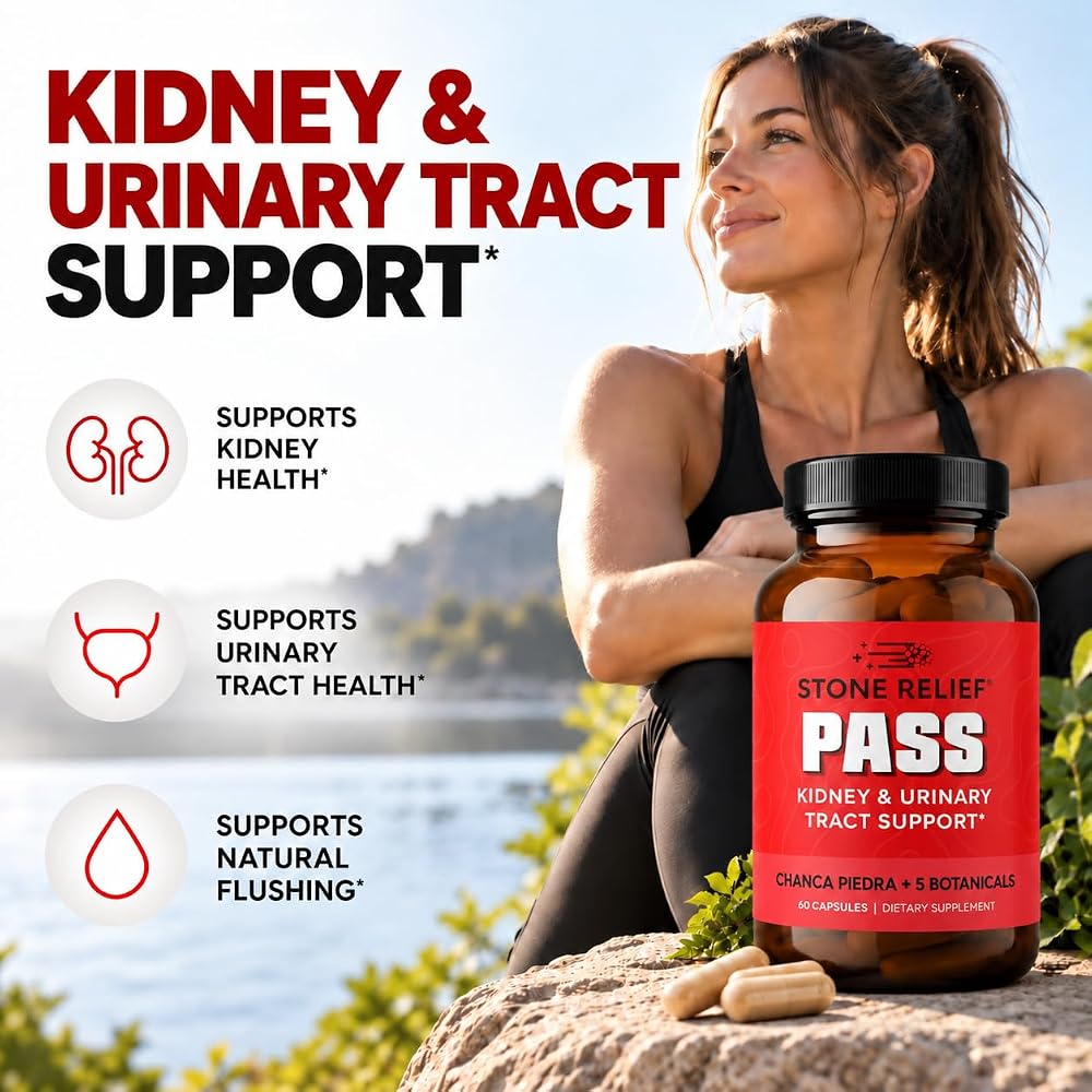 STONE RELIEF Chanca Piedra Kidney Support Supplement - 180 Capsules - image 4