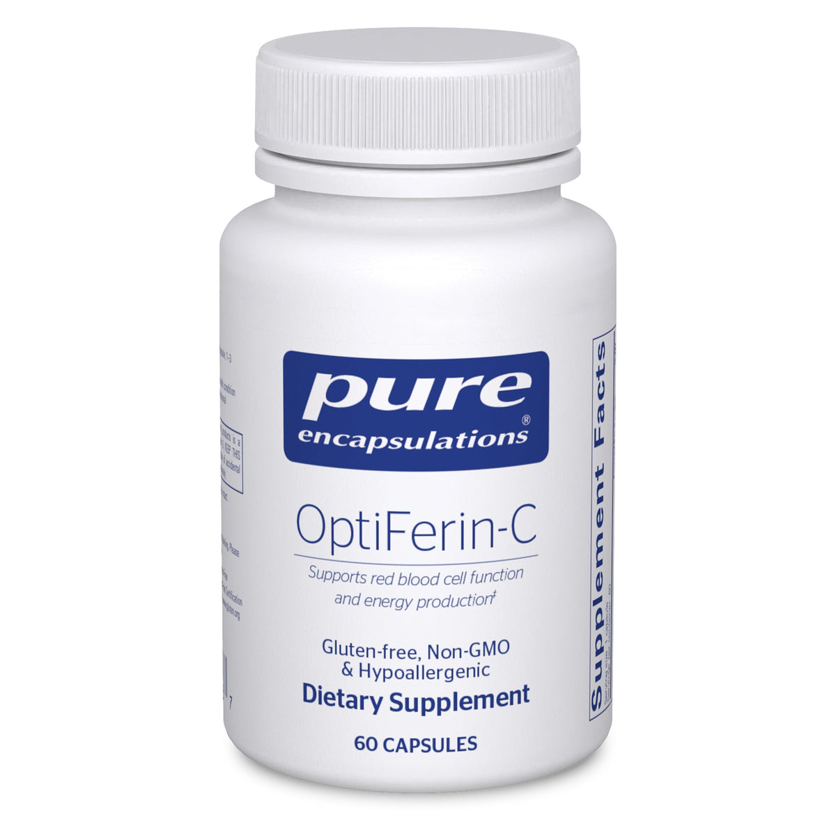 Pure Encapsulations OptiFerin-C Iron with Vitamin C - 60 Capsules
