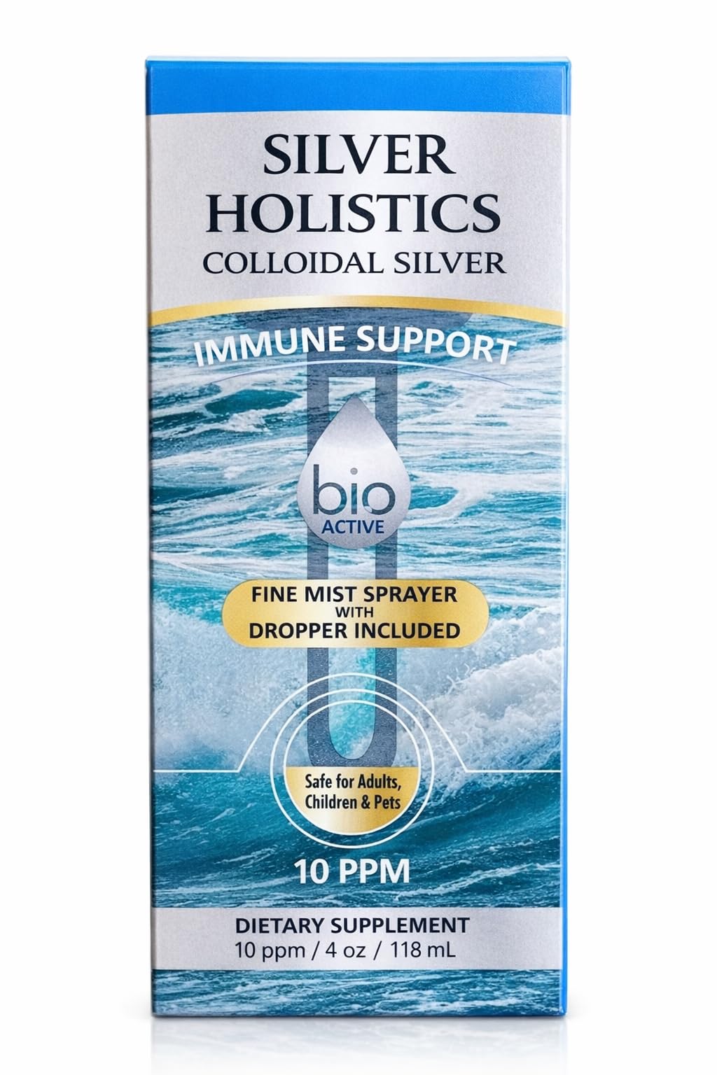 Silver Holistics Colloidal Silver 10 ppm Immune Support - 20 oz Bundle - image 6