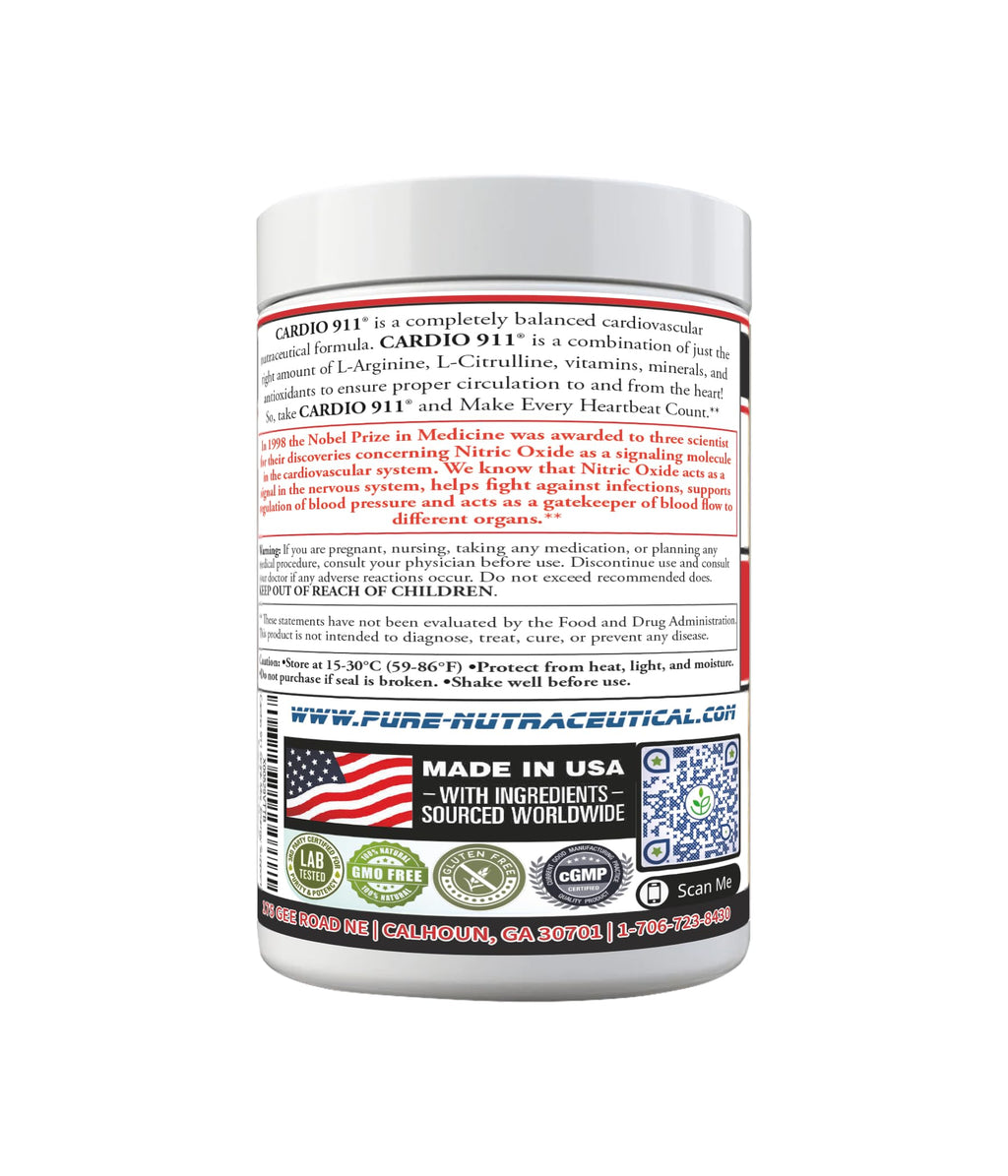 Cardio 911® Nitric Oxide Heart & Circulation Support - 5000mg
