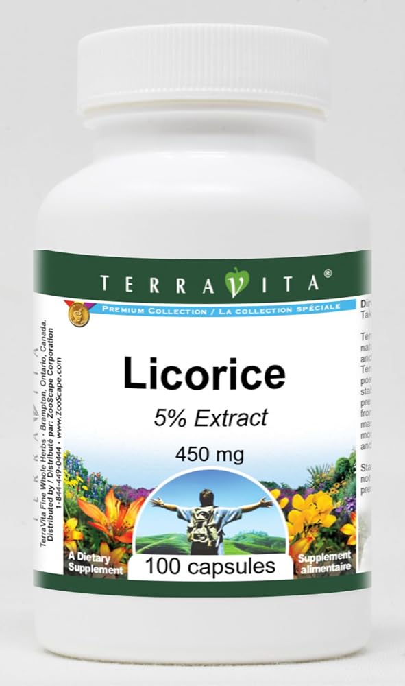 Terravita Licorice 5% - 450 mg (100 Capsules, ZIN: 520697)
