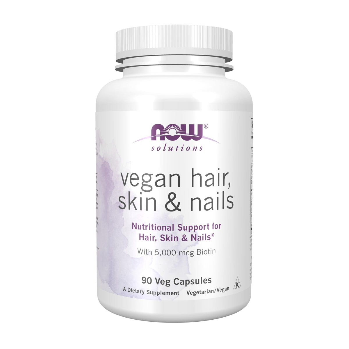 NOW Solutions Vegan Hair, Skin & Nails - 90 Vegetarian Capsules