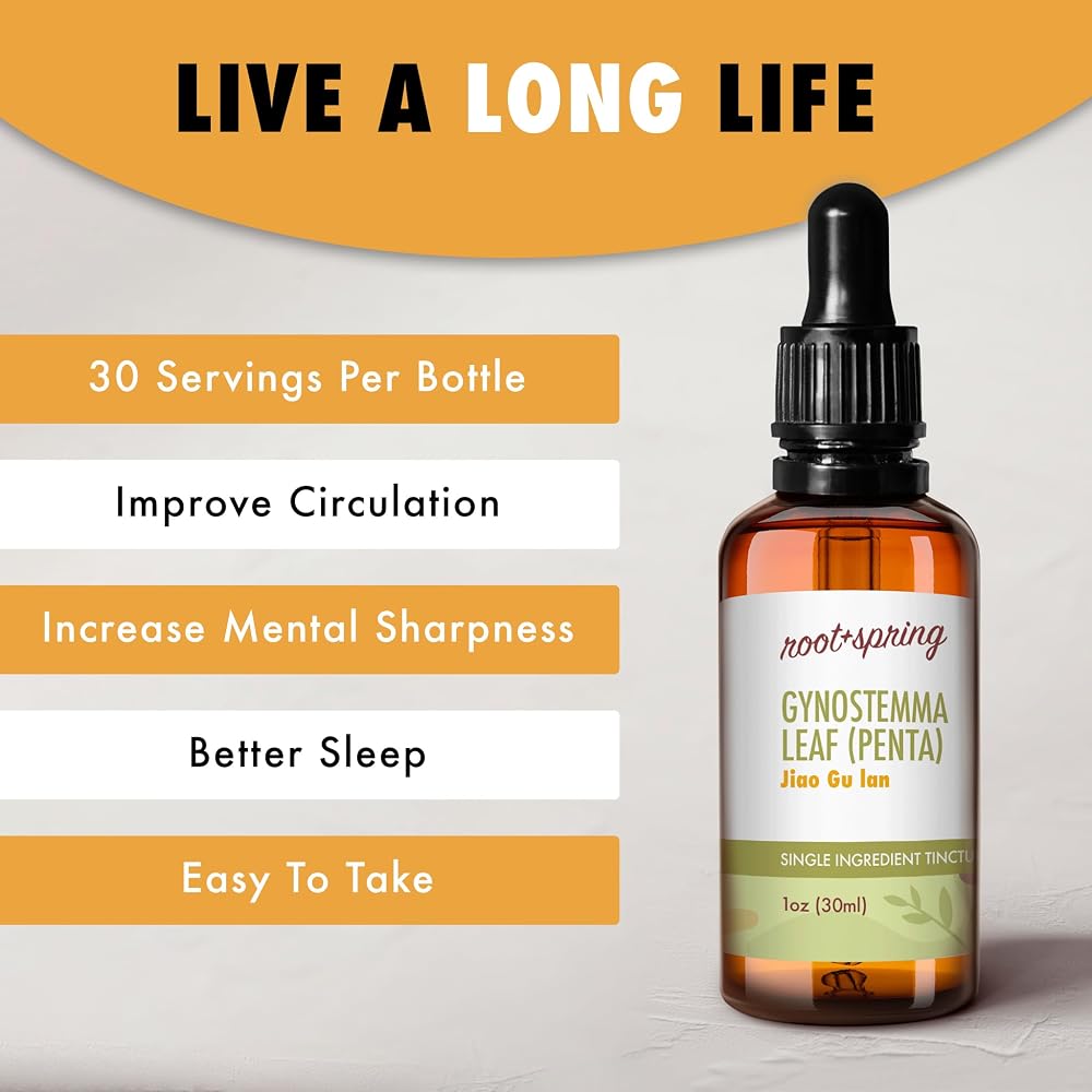 root + spring Gynostemma Leaf (Penta) - Jiao Gu LAN - Herbal Tincture