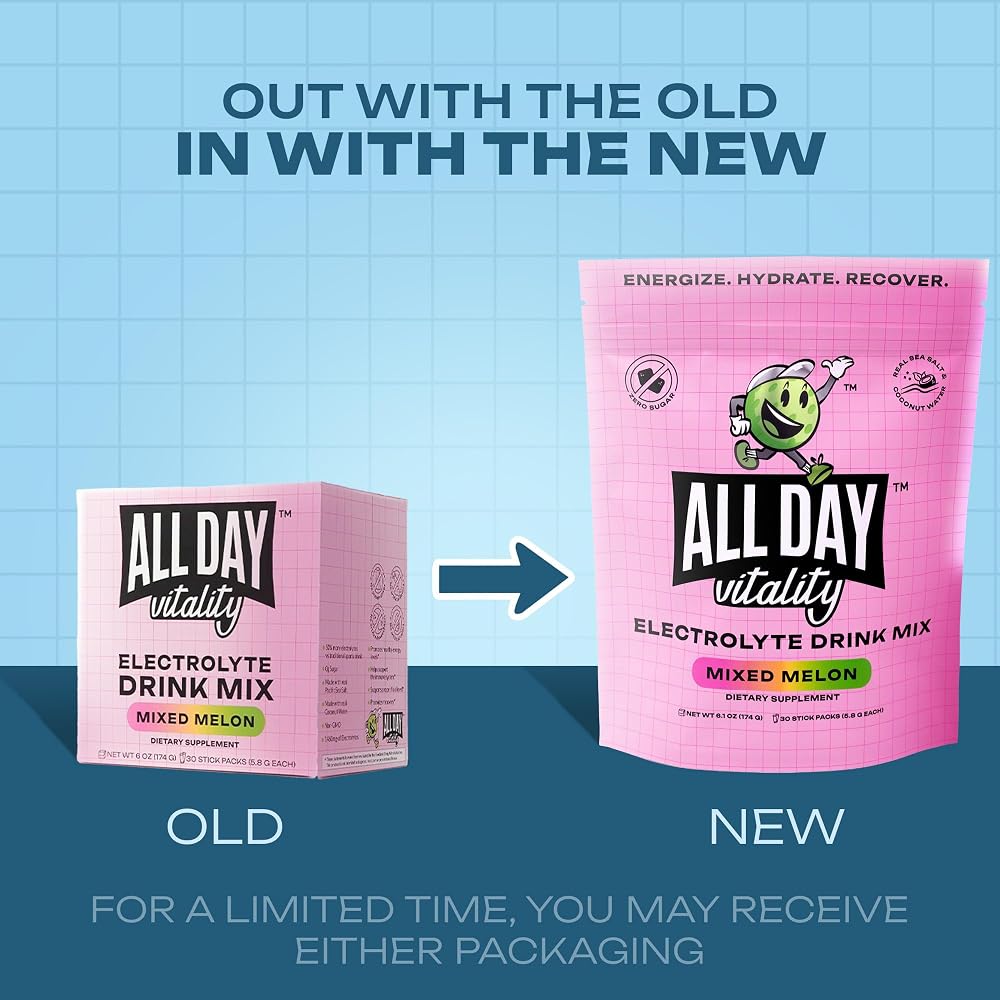 ALL DAY Vitality Pickleball Electrolyte Powder Packets