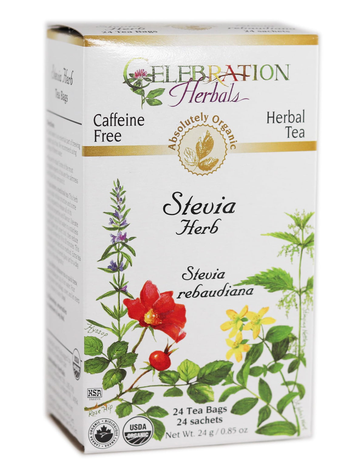 Celebration Herbals Stevia Herb Organic - 24 Bags