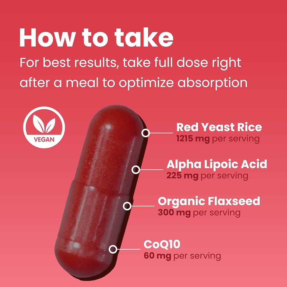 Sanar Naturals Red Yeast Rice with CoQ10 - 120 Capsules - image 4